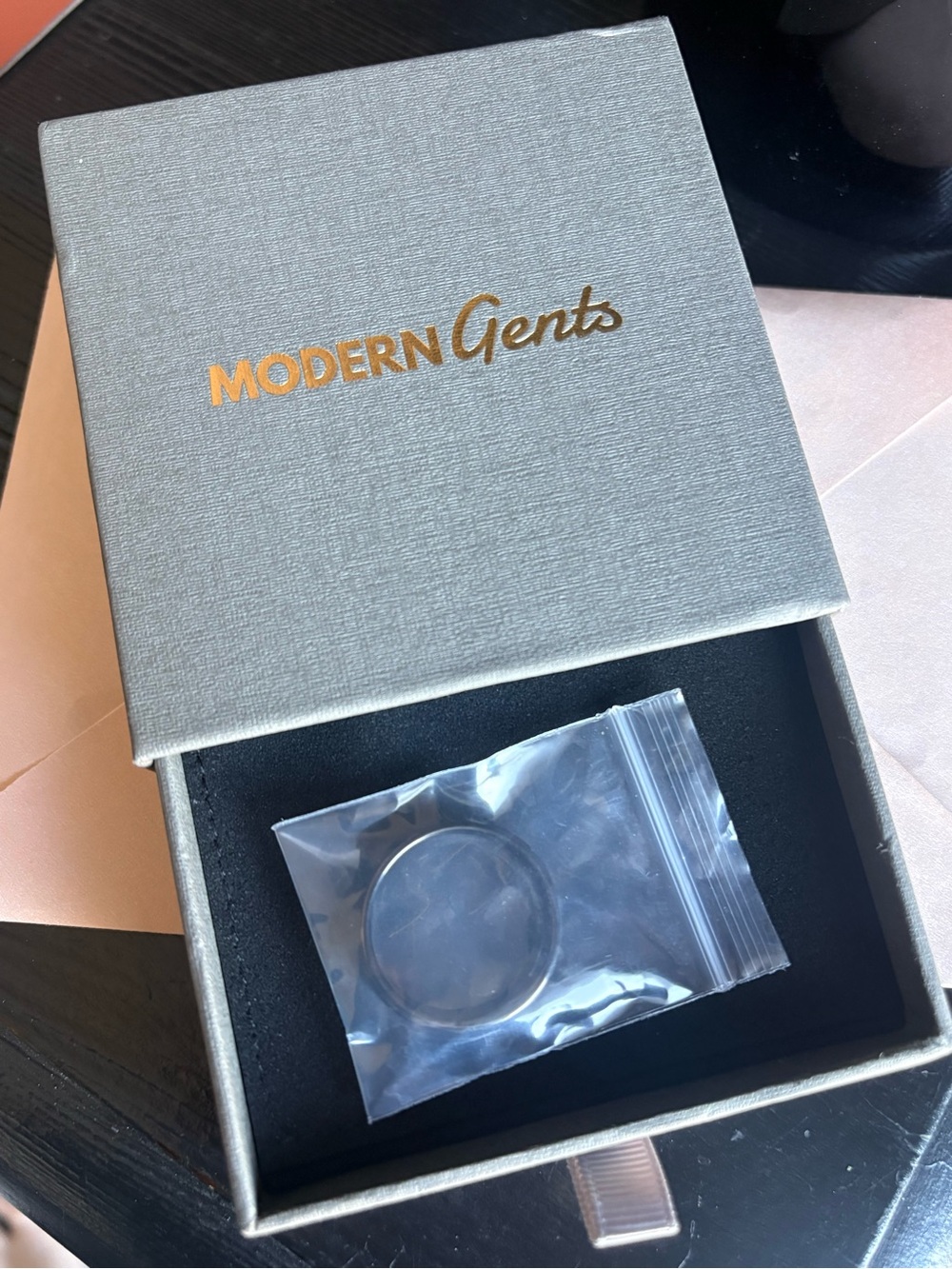 Modern Gents Black Men's Ring - Sleek Minimal Design
